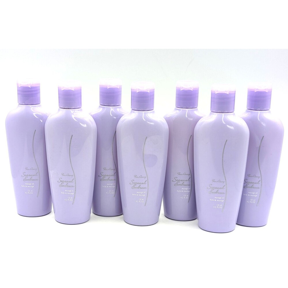 NEW Lot of 7 Avon Massage Oil Far Away Sensual Embrace 4.2 fl oz bottle